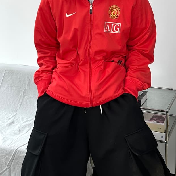 나이키 07-08 맨체스터 유나이티트 트랙탑 져지 L