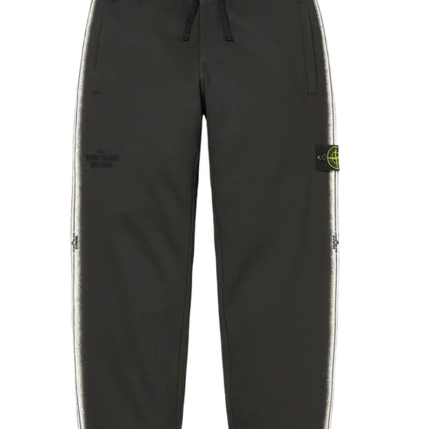 S 슈프림 x 스톤아일랜드 스웨트팬츠 블랙