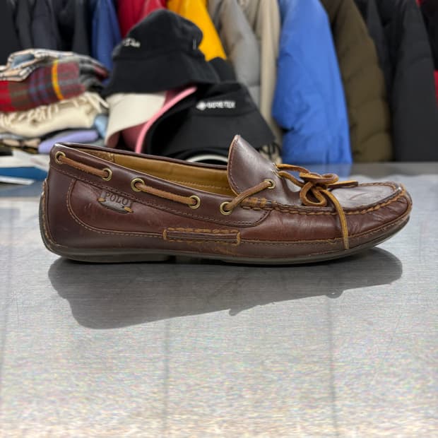폴로 브라운 보트 슈즈 로퍼 270