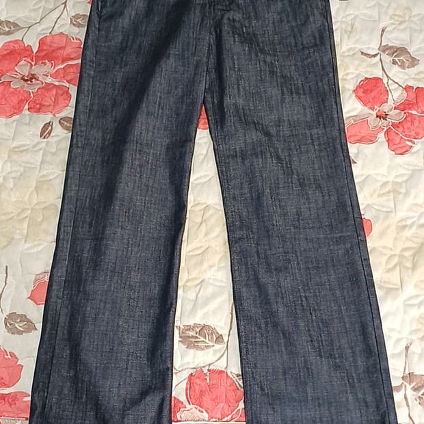 몽돌 미사용 와이드여름데님팬츠 27인치 기장102