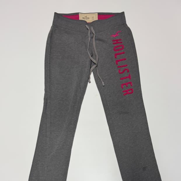 여성 홀리스터 핑크 스펠로고 트레이닝 팬츠 xs