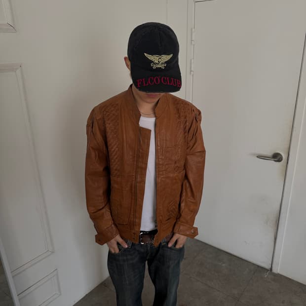 빈티지 레더 자켓