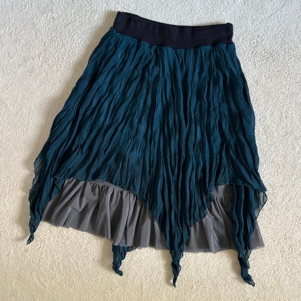 일본빈티지 희귀 괴짜 레이어드 스커트