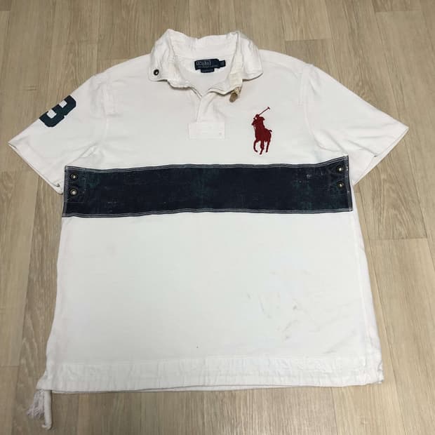 (XXL) 폴로 랄프로렌 세일러 럭비 카라티 폴로 카라티 럭비티 XXL