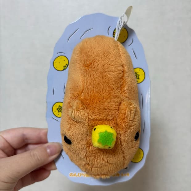 고전 빈티지 유자 카피바라상 인형