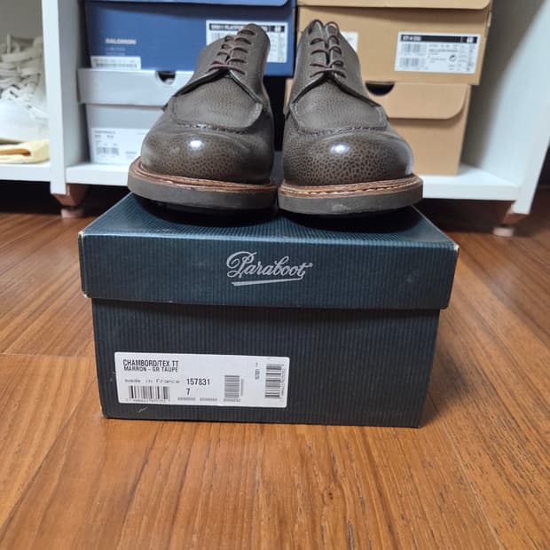 파라부트 샴보드 카키브라운 그래인레더