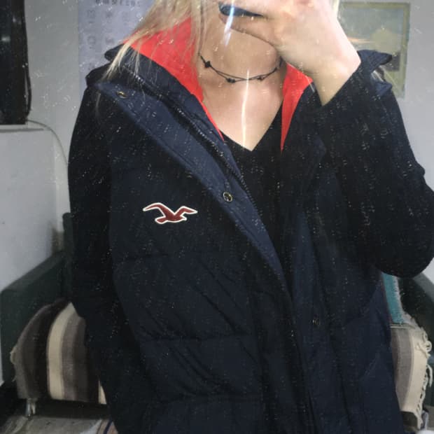 투티/0287 홀리스터 패딩 조끼 블랙 레드 집업 반집업 기모