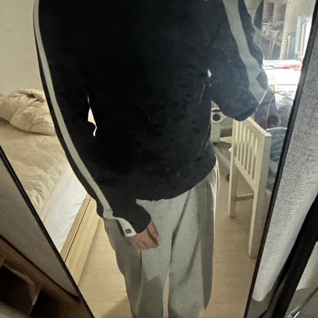 폴로 니트 집업