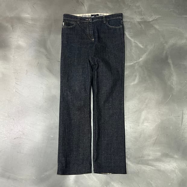  버버리 체크 데님 팬츠 +명품감정서 y14477