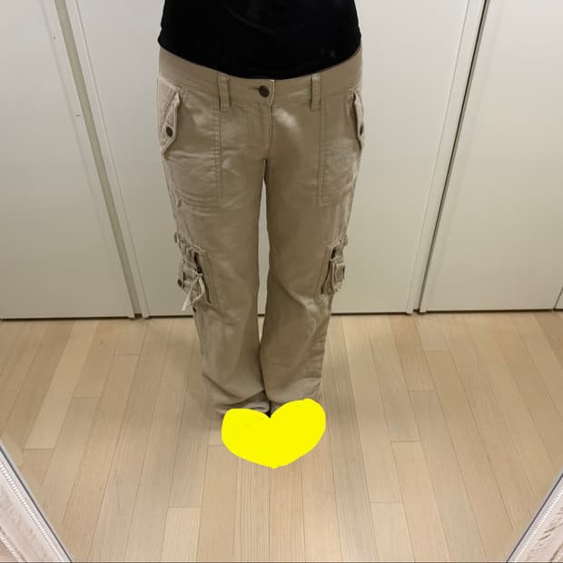 빈티지 로우라이즈 카고 팬츠