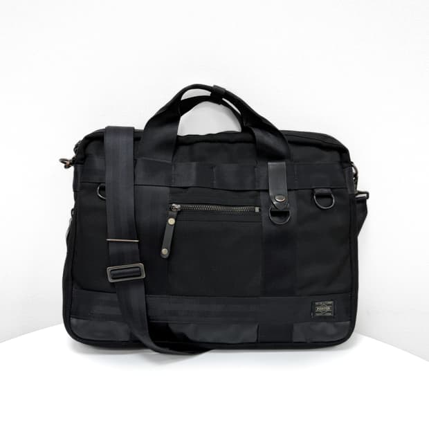 포터 블랙 나일론 브리프케이스