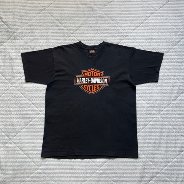 90s 빈티지 할리데이비슨 스몰로고 티셔츠