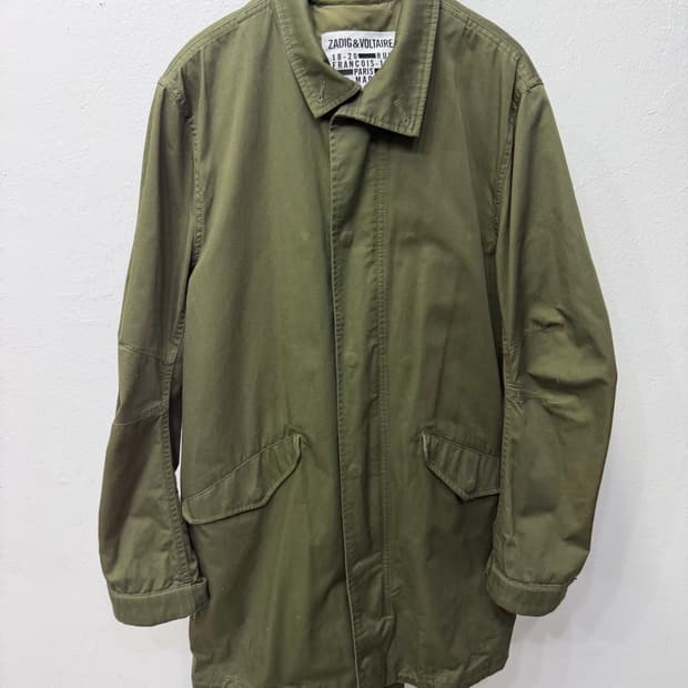 정품) 쟈딕앤볼테르 카키 이중 조끼 야상 자켓 S