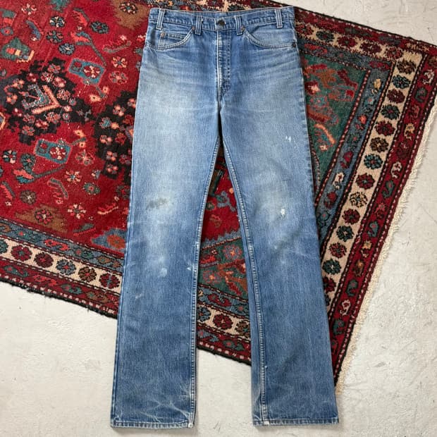 80's USA 빈티지 리바이스 517 오렌지탭 부츠컷