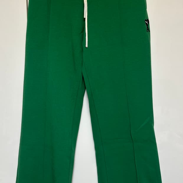 아미 푸마 하트 로고 엠브로 밴딩 와이드 트랙 팬츠남여공용