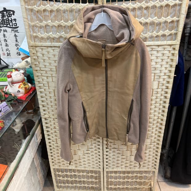 50/100 정품 엠프리오아르마니 가죽+니트 자켓 팝니다