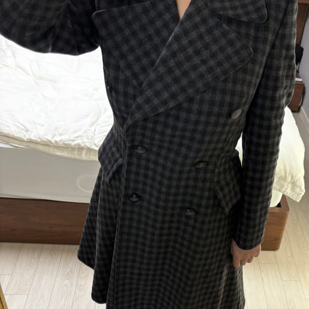 비비안웨스트우드 체크 코트 38