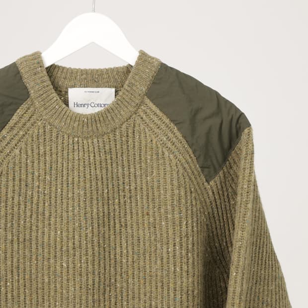 헨리코튼 네프사 울 코만도 니트 