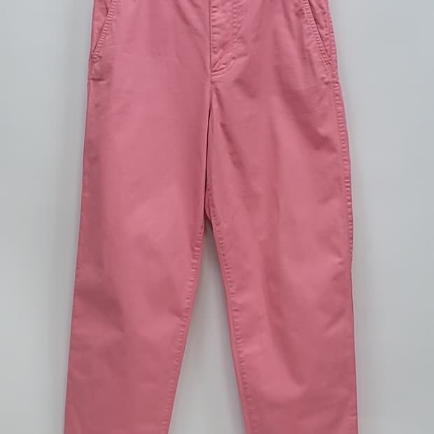 COS 코스 배럴 레그 코튼 치노 팬츠 / 여 155-60A 핑크
