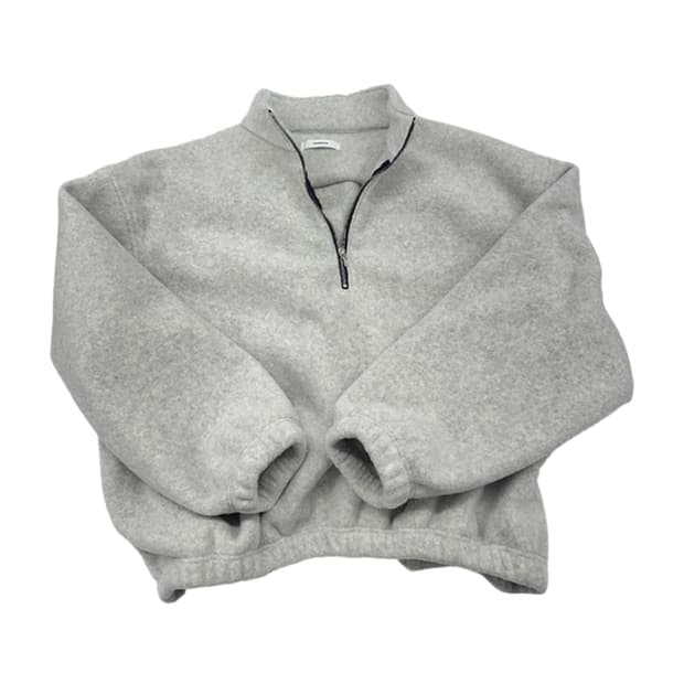 [2] 논노드 하프 집 플리스 클라우드 화이트