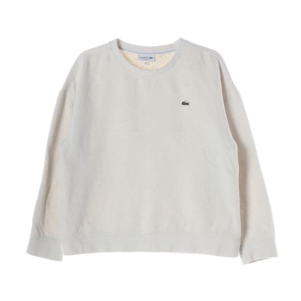 라코스테 릴렉스핏 크림 테리 스웻셔츠 4
