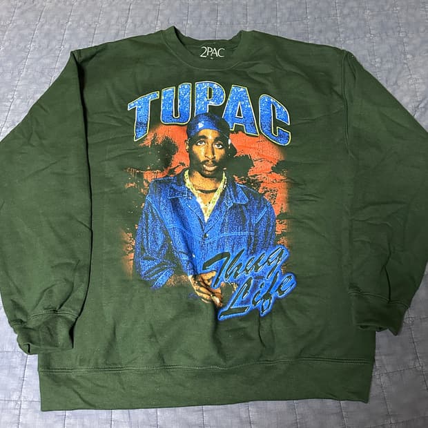 투팍 프린팅 크루넥