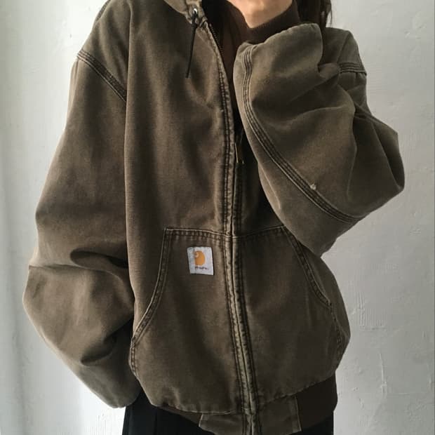 Carhartt 칼하트 딥브라운 덕 액티브 워크 자켓