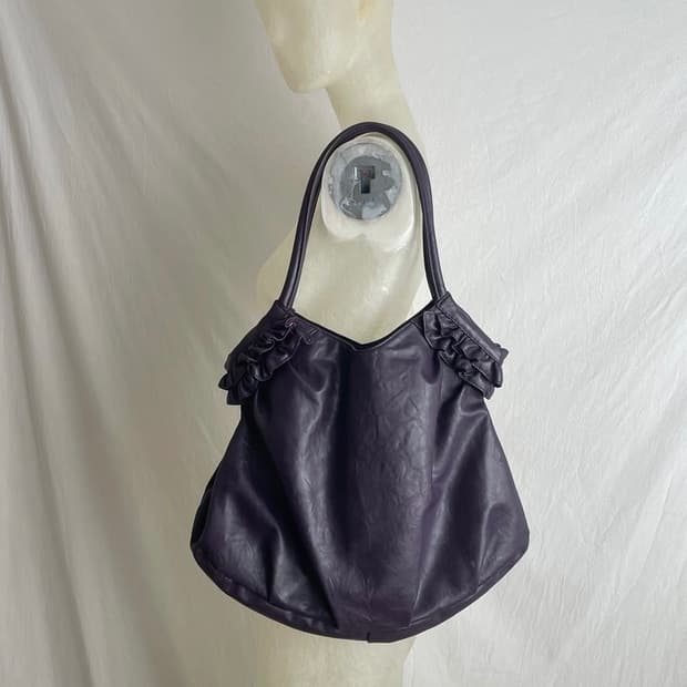빈티지 퍼플 숄더백
