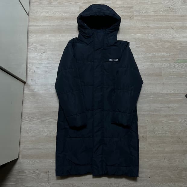 마모트 여성 옴니히트 벤치 후드 롱패딩 점퍼 [블랙] XS/85