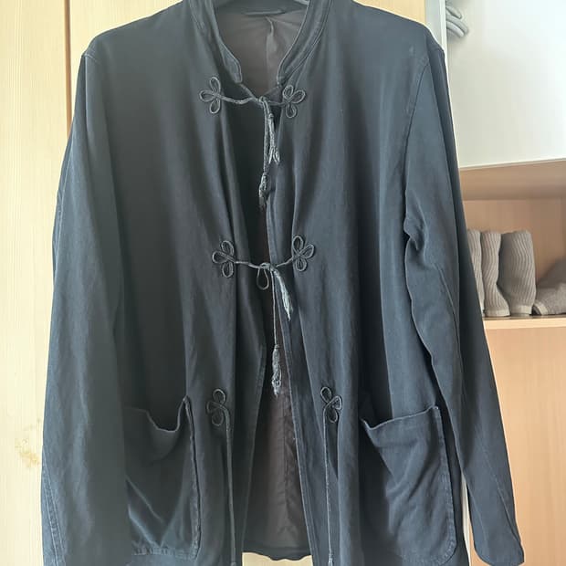 코모리 25ss 코튼 저지 스탠드 카라 자켓2사이즈