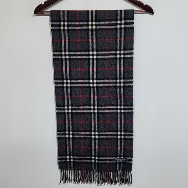 (정품) 버버리 캐시미어 목도리 체크 머플러 영국판 