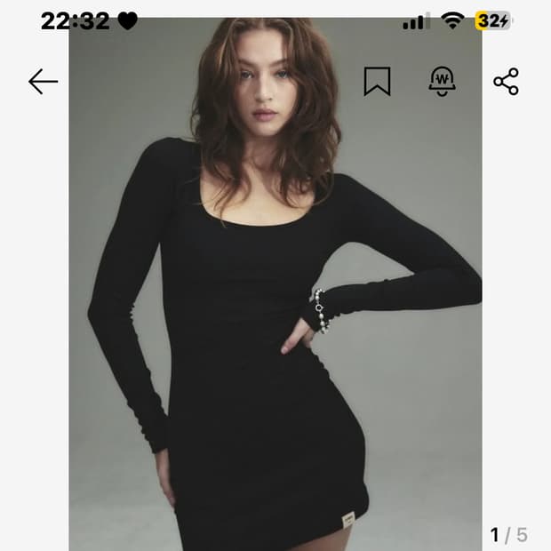글로니 G CLASSIC RIB MINI DRESS (CHARCOAL)