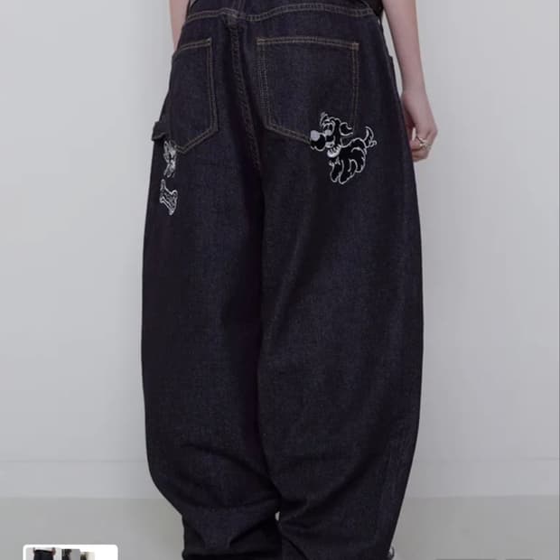 리트리버클럽 도그 로우 데님