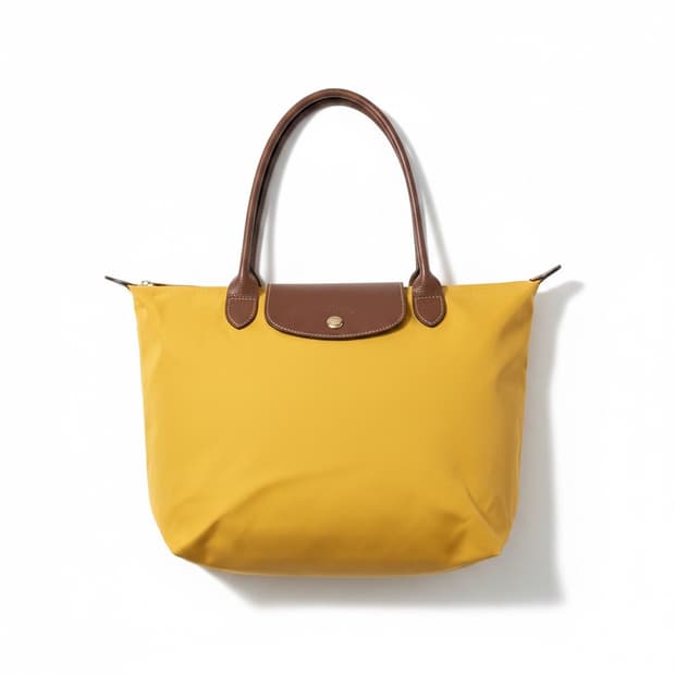롱샴 르 플리아쥬 토트백 머스타드