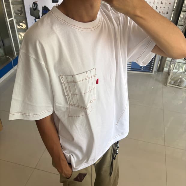 rough stitch pocket tee 스티치 포켓 티