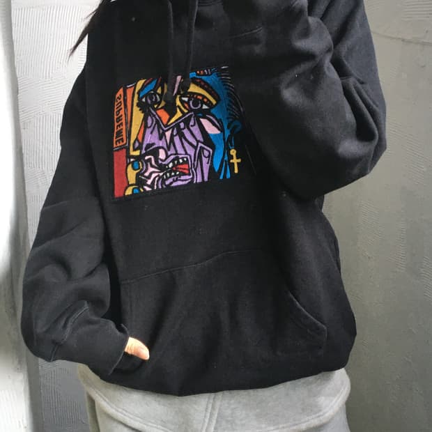 Supreme 슈프림 18FW 피카소 블랙 후드티