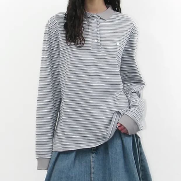 파르티멘토 스트라이프 롱슬리브