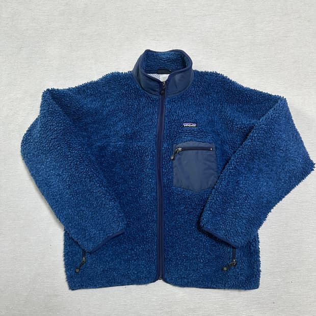 (L) 파타고니아 빈티지 딥파일 딥블루