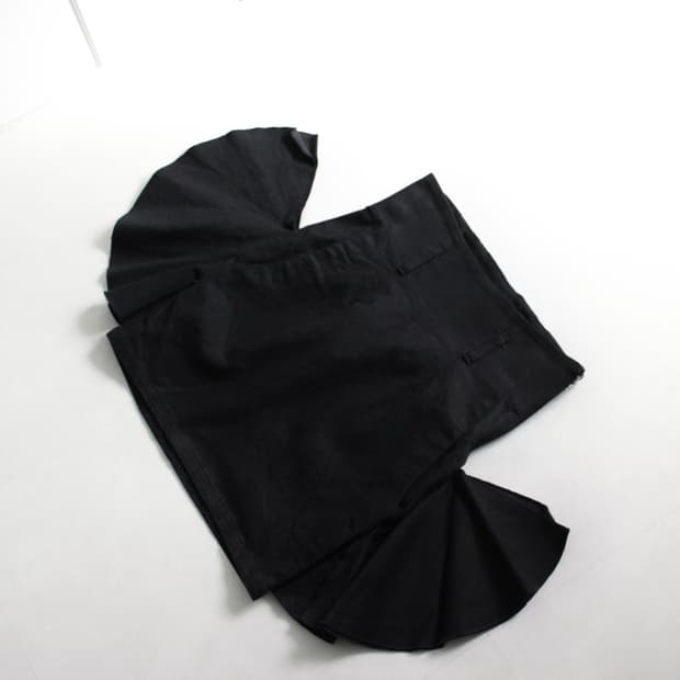 Facetasm 2014 ss side ruffles skirt