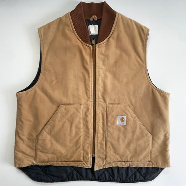 Carhatt  칼하트 og 구버전 샌드스톤 베이지 베스트 자켓