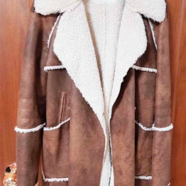 무스탕 코트브라운