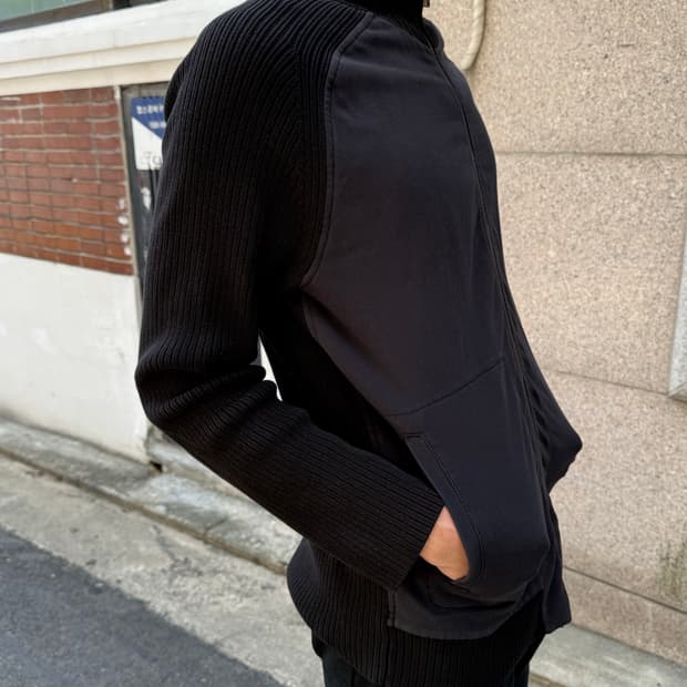 Calvin Klein knit-sweat zip-up