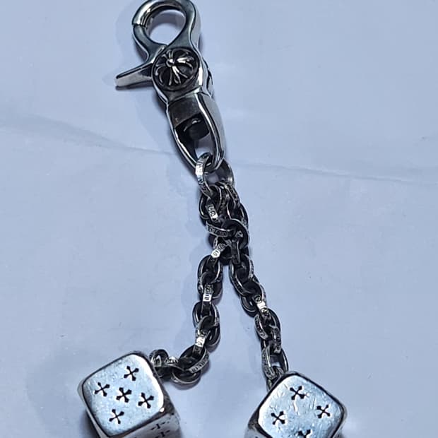 크롬하츠 더블 다이스 키링