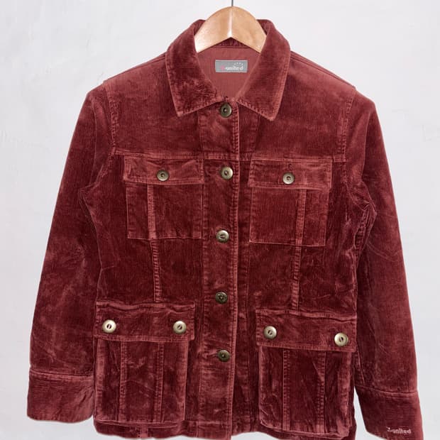 x.united 코듀로이 워크자켓 / Burgundy