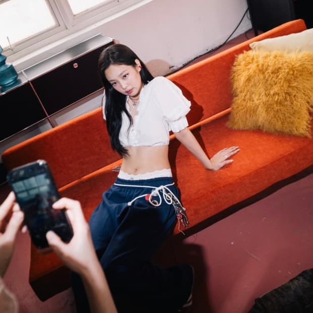 어텐즈 제니 네이비 베이직 스웻팬츠 조거팬츠 S (SS)