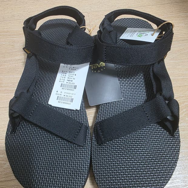 [새제품] 테바 오리지널 유니버설 블랙 샌들 270