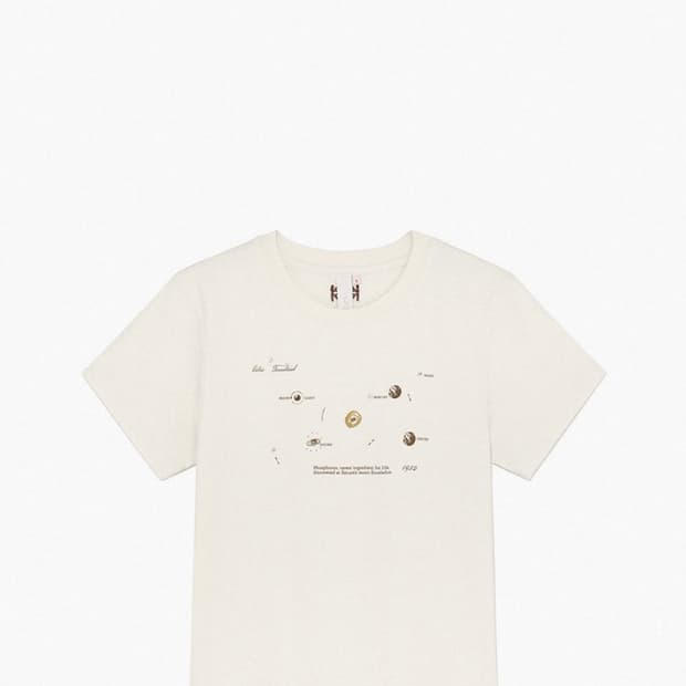 기준 반팔 티 S kijun Planet T-Shirt Off-White