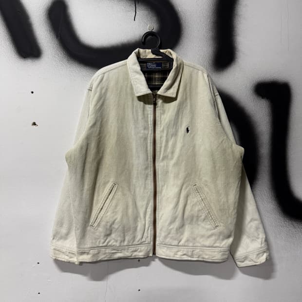 폴로 랄프로렌 클래식 코듀로이 골덴 스윙탑 자켓 아이보리