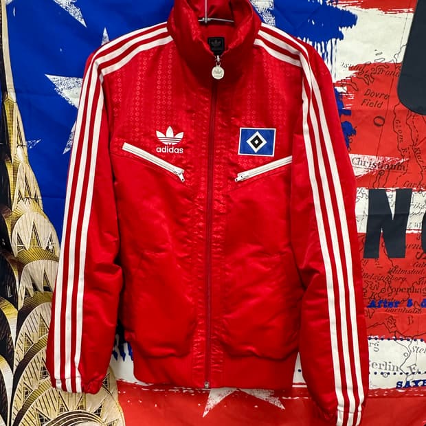 s급 아디다스 함부르크 오버핏 바람막이 져지s90