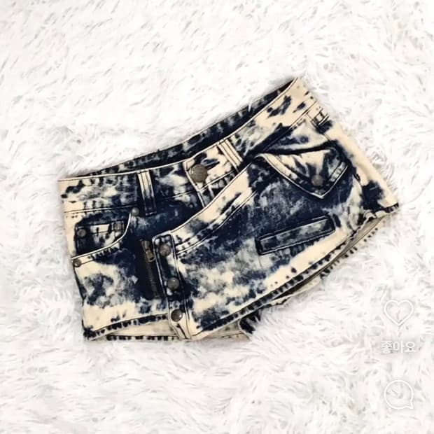 레이어룸 빈티지 데님 스커트 쇼츠